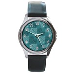 Seamless-pattern Round Metal Watch