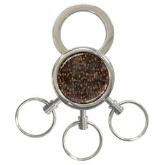 Abstract Dots 3-ring Key Chain