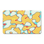 Retro art urban grunge pattern Magnet (Rectangular)