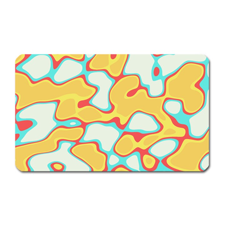 Retro art urban grunge pattern Magnet (Rectangular)