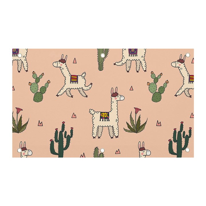 Llamas pattern Banner and Sign 5  x 3 