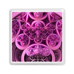 Fractal-math-geometry-visualization Pink Memory Card Reader (Square)