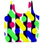 Illustration Geometric Form Circle Line Pattern Full Print Recycle Bag (XL) Back