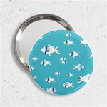 Blue Fish Pattern 2.25  Handbag Mirrors
