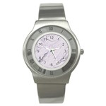 Marble Background Marble Pattern Stainless Steel Watch