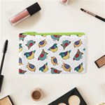 Seamless-pattern-with-hand-drawn-bird-black Cosmetic Bag (XS)