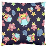 Owl Star Pattern Background Standard Flano Cushion Case (One Side)