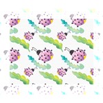 Watercolor-pattern-with-lady-bug Deluxe Canvas 14  x 11  (Stretched) 14  x 11  x 1.5  Stretched Canvas