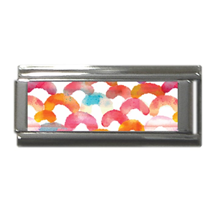 Rainbow Pattern Superlink Italian Charm (9mm)