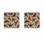 Tattoos Colorful Seamless Pattern Cufflinks (Square)