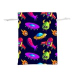 Space Pattern Lightweight Drawstring Pouch (L) Back