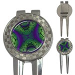 Fractal Abstract Art Pattern 3-in-1 Golf Divots