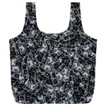 Creepy Head Mask Motif Random Pattern Full Print Recycle Bag (XXL) Back