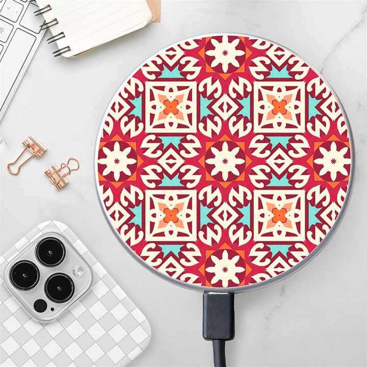Geometric Pattern Seamless Abstract Wireless Charger