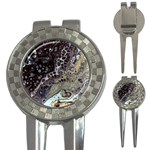Black Marble Abstract Pattern Texture 3-in-1 Golf Divots
