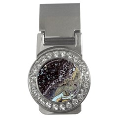 Black Marble Abstract Pattern Texture Money Clips (cz) 