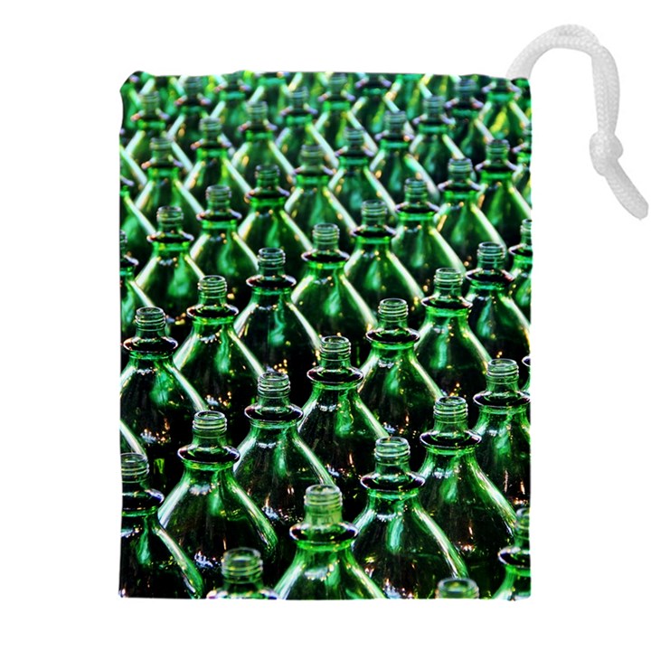Bottles Green Drink Pattern Soda Refreshment Drawstring Pouch (4XL)