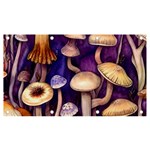 Whimsical Forest Mushroom Banner and Sign 7  x 4 