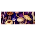 Whimsical Forest Mushroom Banner and Sign 8  x 3 