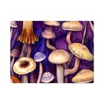 Whimsical Forest Mushroom One Side Premium Plush Fleece Blanket (Mini)