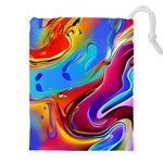 Abstract Fluid Art Drawstring Pouch (4XL)