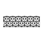 Gray Pretzel Illustrations Pattern Sticker (Bumper)