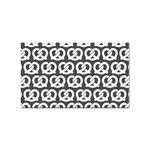Gray Pretzel Illustrations Pattern Sticker Rectangular (100 pack)
