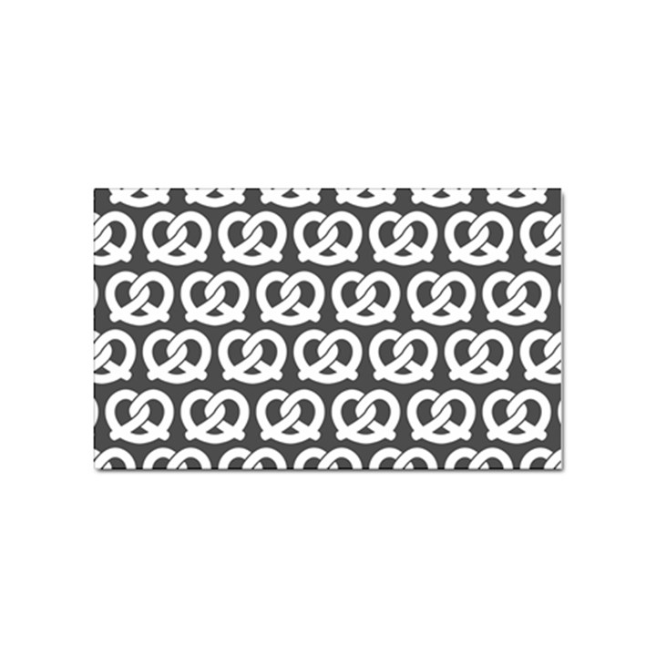 Gray Pretzel Illustrations Pattern Sticker Rectangular (100 pack)