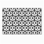 Gray Pretzel Illustrations Pattern Postcard 4 x 6  (Pkg of 10)