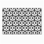 Gray Pretzel Illustrations Pattern Postcards 5  x 7  (Pkg of 10)