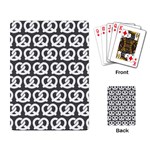 Gray Pretzel Illustrations Pattern Playing Cards Single Design (Rectangle)