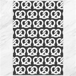 Gray Pretzel Illustrations Pattern Canvas 12  x 18 