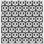 Gray Pretzel Illustrations Pattern Canvas 16  x 16 