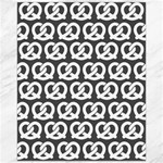 Gray Pretzel Illustrations Pattern Canvas 16  x 20 
