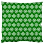 Abstract Knot Geometric Tile Pattern Large Premium Plush Fleece Cushion Case (One Side)