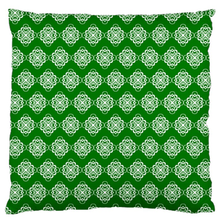 Abstract Knot Geometric Tile Pattern Large Premium Plush Fleece Cushion Case (One Side)