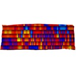 Geometric Pattern Colorful Fluorescent Background Body Pillow Case Dakimakura (Two Sides) Back