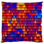 Geometric Pattern Colorful Fluorescent Background Standard Premium Plush Fleece Cushion Case (One Side)