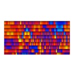 Geometric Pattern Colorful Fluorescent Background Satin Wrap 35  x 70 
