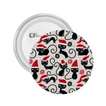 Cute Christmas Seamless Pattern Vector 2.25  Buttons