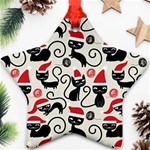 Cute Christmas Seamless Pattern Vector Ornament (Star)