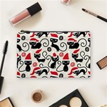 Cute Christmas Seamless Pattern Vector Cosmetic Bag (Medium)