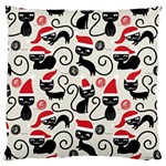 Cute Christmas Seamless Pattern Vector Large Cushion Case (Two Sides)