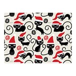 Cute Christmas Seamless Pattern Vector Two Sides Premium Plush Fleece Blanket (Mini)