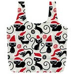 Cute Christmas Seamless Pattern Vector Full Print Recycle Bag (XXL)