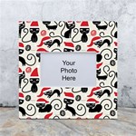 Cute Christmas Seamless Pattern Vector White Box Photo Frame 4  x 6 