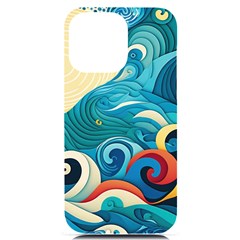 Waves Ocean Sea Abstract Whimsical Abstract Art 5 Iphone 14 Pro Max Black Uv Print Case