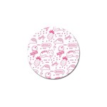 Cute-girly-seamless-pattern Golf Ball Marker (10 pack)
