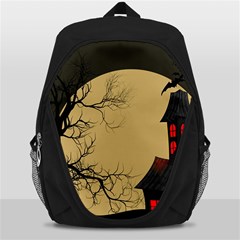 Halloween Moon Haunted House Full Moon Dead Tree Backpack Bag