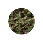 Abstract-vector-military-camouflage-background Magnet 3  (Round)